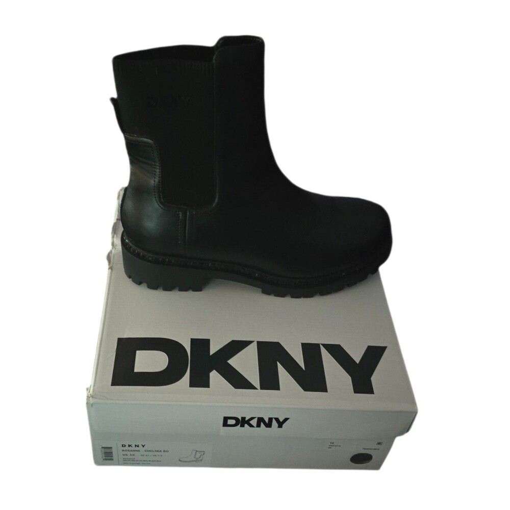 DKNY Black Women’s Boots Size 10 Beaded Trim New In Box Stylish